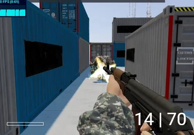 THREE.JS FPS DEMO fps Action GIF large